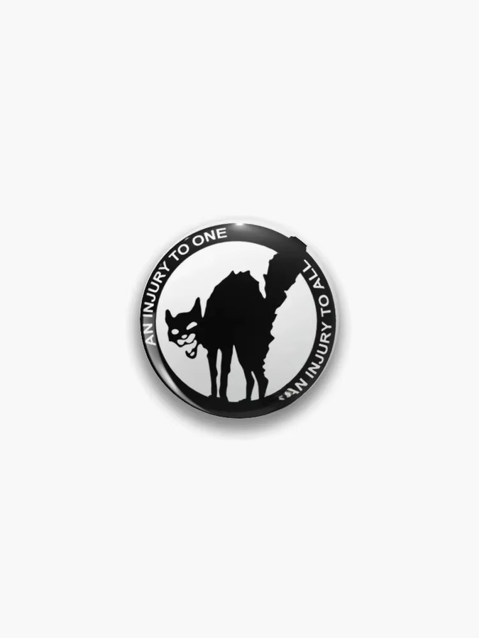 Anstecknadel Anarcho-Syndicalist-Logo, Unisex - Bild 2