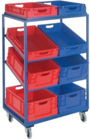 Kappes Beistell- und Kommissionierwagen Mod. 32 aus Stahl in Blau und Multicolour - Bild 1