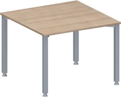 Schäfer Shop Genius Anbautisch MODENA FLEX in Eiche-Dekor, höhenverstellbar, quadratische Form, B: 100 cm, T: 100 cm - Bild 1