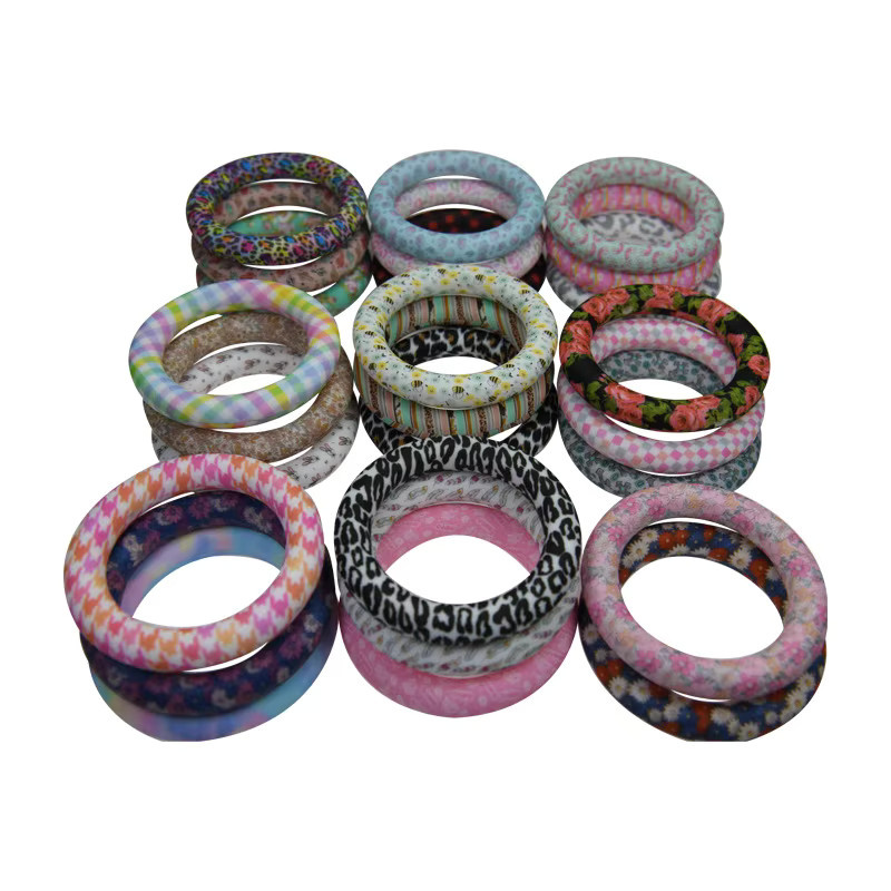 GIOIO 10er Set Baby Silikon Beißringe in Mehrfarbig, Durchmesser: 6,5 cm, lebensmittelechtes Silikon für Schnuckelkette und DIY-Schmuck - Bild 3