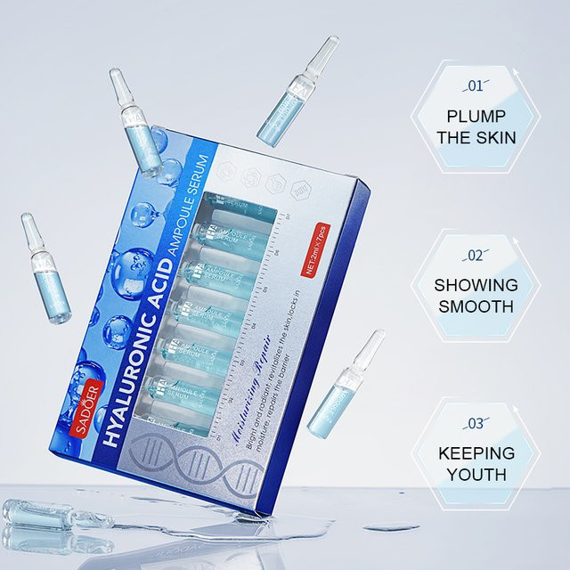 SADOER Hyaluronsäure Essenz-Ampullen-Set, 7 x 2 ml, Unisex - Bild 1
