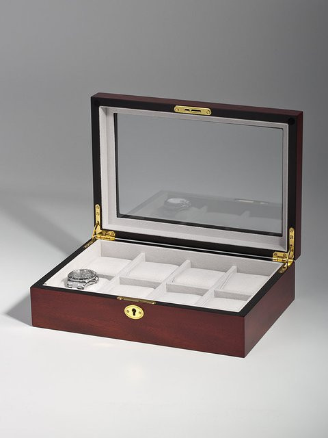 Rothenschild Uhrenbox RS-2105-8C für 8 Uhren in Braun - Bild 1