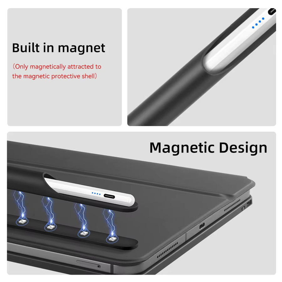 Hansong Universal Stifthalter mit Magnet und Klebstoff in Schwarz für Samsung, Apple und Xiaomi - Bild 3