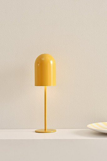 Jotex ARA Tischlampe LED tragbar aus Metall in Gelb, dimmbar und mit Touch-Funktion - Bild 1