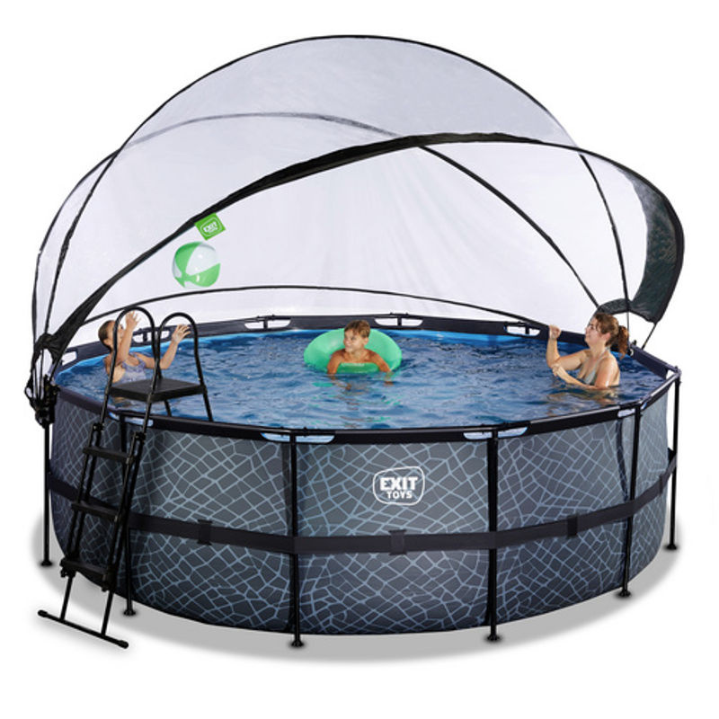 EXIT Stone Pool Grau Durchmesser: 447 cm, Volumen: 14758 l - Bild 3