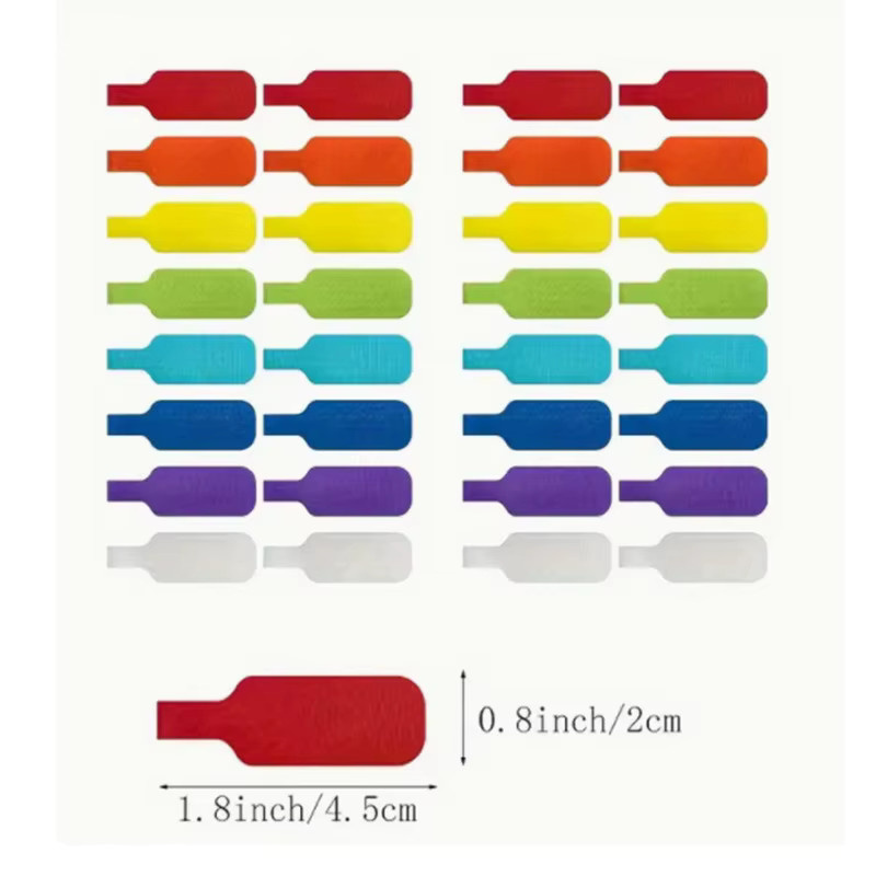 Bunte beschreibbare Kabelbinder aus Kunststoff zur Organisation und Identifikation von Kabeln in Multicolor - Bild 6