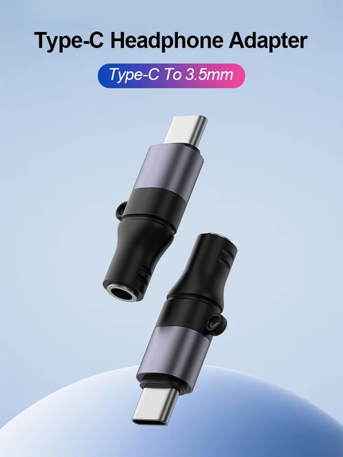 TekaGene USB-C auf 3,5mm Klinke Kopfhöreradapter in Grau für iPhone, Samsung und Xiaomi - Bild 7
