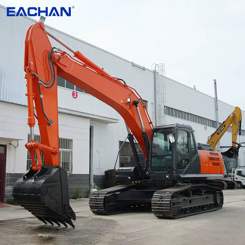 EACHAN Minibagger Euro 5 CE EPA Dieselbagger multifunktionaler hydraulischer Raupen-Kleinbagger in Orange - Bild 4