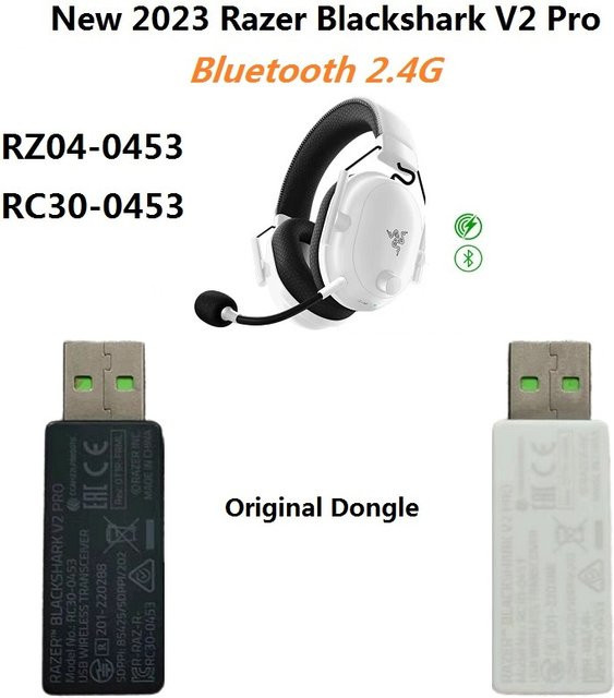 Razer Original USB-Dongle-Adapter für Blackshark V2 Pro 2023 Bluetooth-Kopfhörer Ersatzempfänger RZ04-0453 - Bild 1