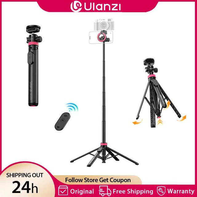 Ulanzi MT-44M MagSafe Stativ und Selfie-Stick mit 360 Grad Kugelkopf für iPhone, Android Smartphones und DSLR Kameras, Höhe: 1,49 m - Bild 1