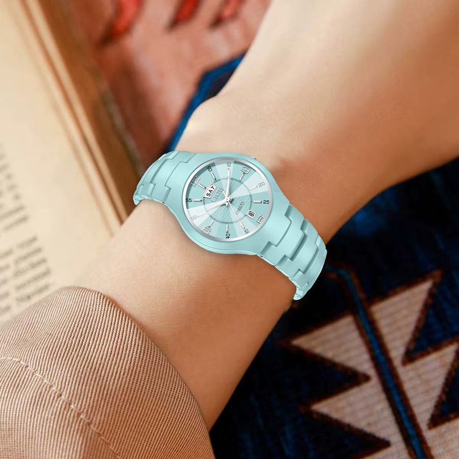 LIGE Armbanduhr, Keramik, Quarz, Weiß, Damen - Bild 3
