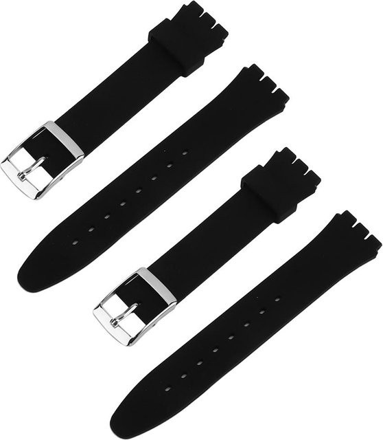 Uhrenarmband Silikon, 17mm, 19mm, 2 Stück - Bild 1