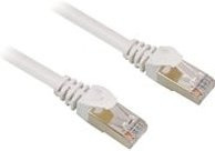 Sharkoon Patchkabel CAT.6 S/FTP RJ45 auf RJ45 Ethernet LAN Kabel in Weiß, Länge: 1,5 m - Bild 1