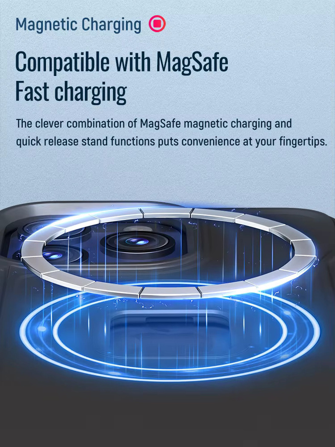Sincetop Magnetische und stoßfeste Hülle für iPhone 17, 16, 15, 14 und iPhone Air Pro Max mit Schnellmontage-Adapter für die Sincetop Mount Series Q - Bild 4