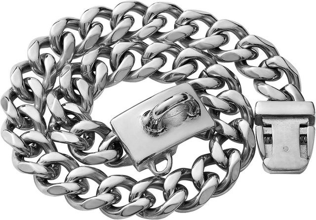 Hundekette Edelstahl, Titanstahl, Gold Roségold, 56 cm, Unisex - Bild 1