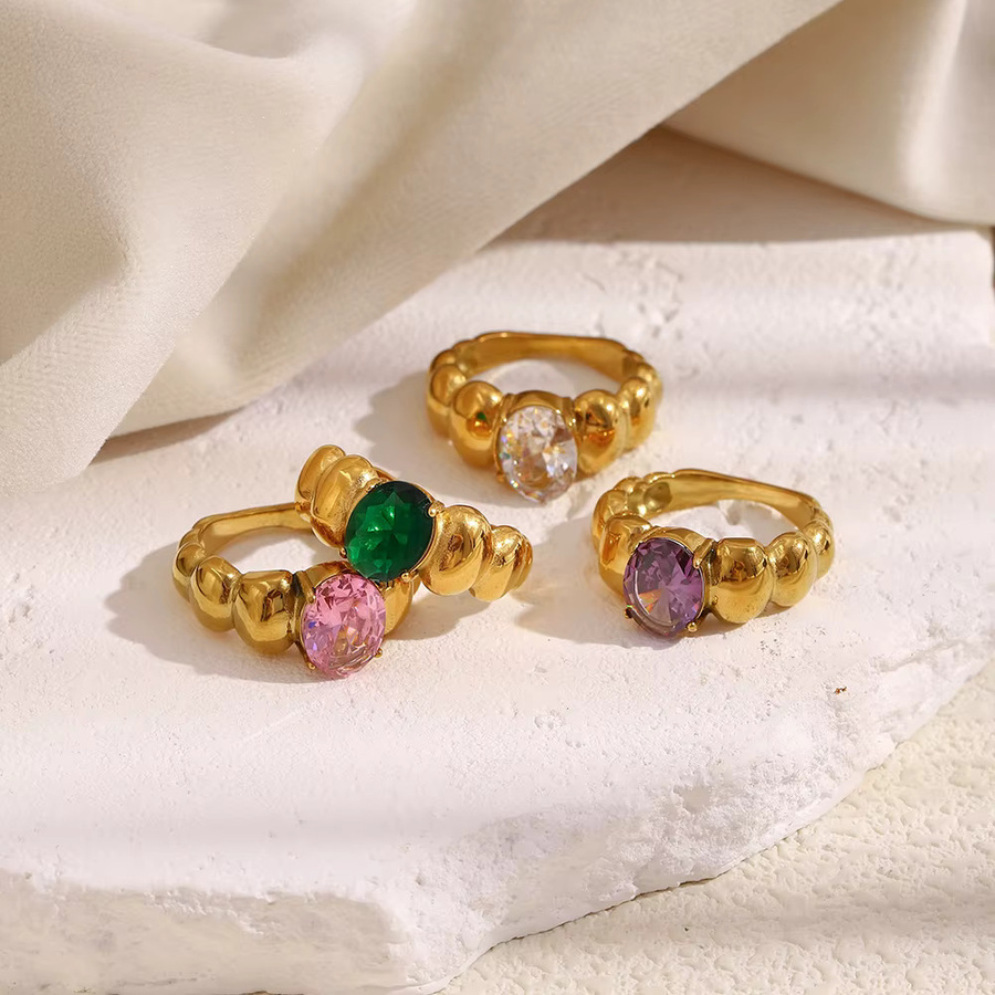 MamacitaSlay Strassringe, Edelstahl, Gold, Damen - Bild 2