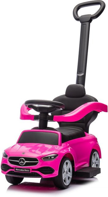 Chipolino Mercedes Benz C-Klasse Rutschauto pink mit Schiebegriff - Bild 1