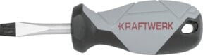 Kraftwerk BASIC LINE Schlitz-Schraubendreher kurz grau 6,0 x 38 mm - Bild 1