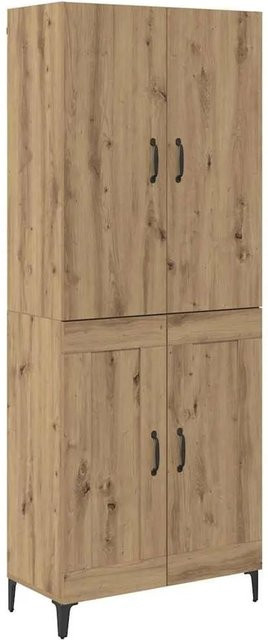 vidaXL Highboard Artisan-Eiche in Braun aus Holzwerkstoff, B/T/H: 69,5 x 34 x 180 cm - Bild 1