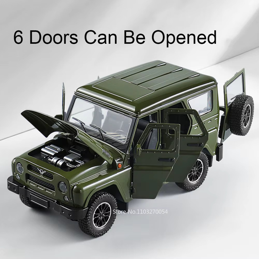 Mini Auto Russland UAZ Hunter LADA NIVA, Spielzeugfahrzeug, 1:18, mit Licht und Sound - Bild 3