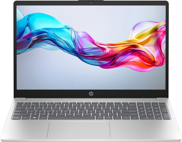 HP Notebook 15-fd0511ng, 15,6 Zoll Full HD, Intel N100, 4 GB RAM, 128 GB SSD, Windows 11, Silber - Bild 1