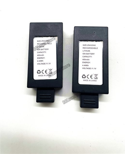 RC ERA LiPo Batterie 11,1 V 400 mAh für RC Hubschrauber C123 EC135 Ersatzteil Schwarz - Bild 1