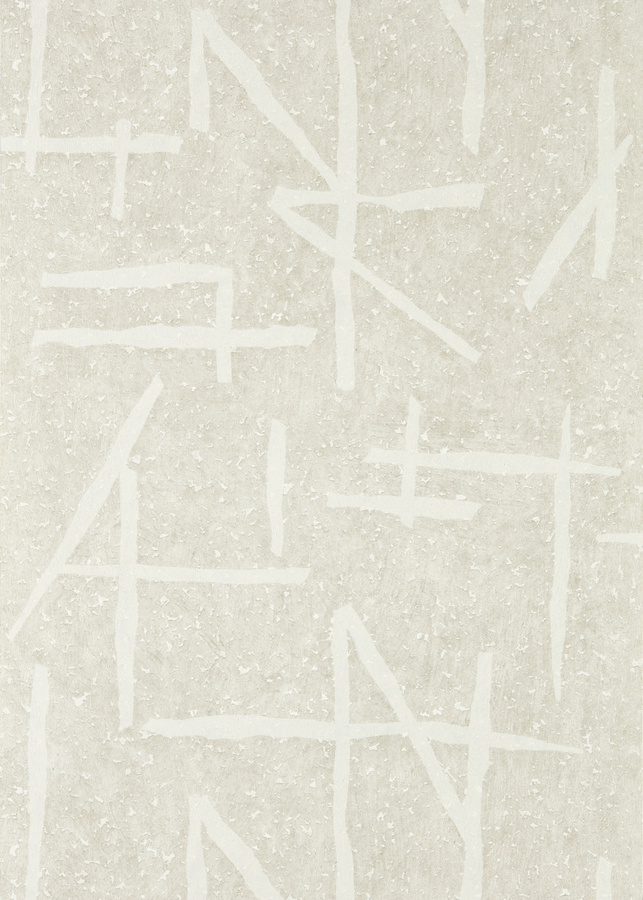 Harlequin Tapete Dolmens in Chalk/Porcelain mit abstraktem Design in Gold, Grau und Beige, vorgestärkt aus Vinyl - Bild 1