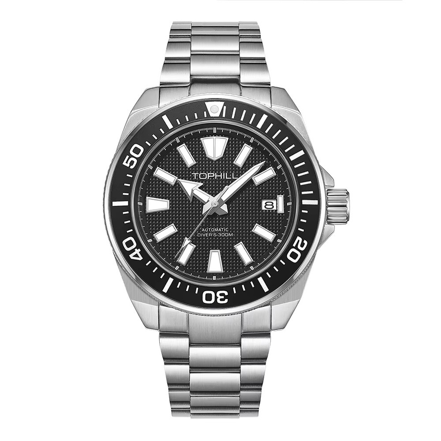 TOPHILL Armbanduhr, Automatik, Taucheruhr, Edelstahl, Saphirglas, Herren - Bild 2