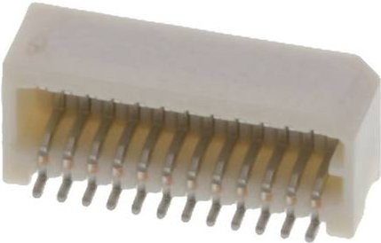 Molex Einbau-Stiftleiste Standard 24-polig Weiß Rastermaß 0,80 mm - Bild 1
