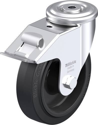 Blickle LER-POEV 160XR-FI Stahlblech-Lenkrolle in Silber, Rad-Durchmesser: 160 mm, Tragfähigkeit: 300 kg - Bild 1