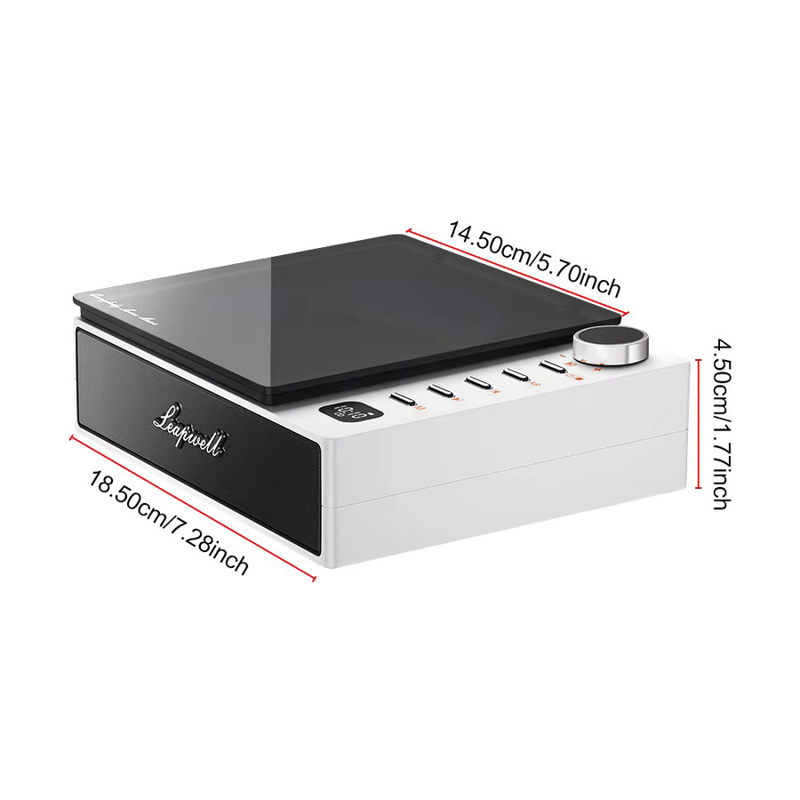 AINYSZIN Tragbarer Auto CD-Player mit FM-Radio und Wireless Lautsprecher in Weiß - Bild 2