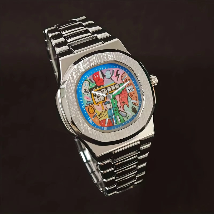 STARPERISH Armbanduhr Edelstahl, Quarz, Silber, Herren - Bild 2