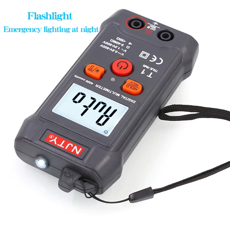 NJTY T1 Vollintelligentes Digitalmultimeter in Schwarz, Mini-Universal-Multimeter mit vollautomatischer Messfunktion - Bild 4