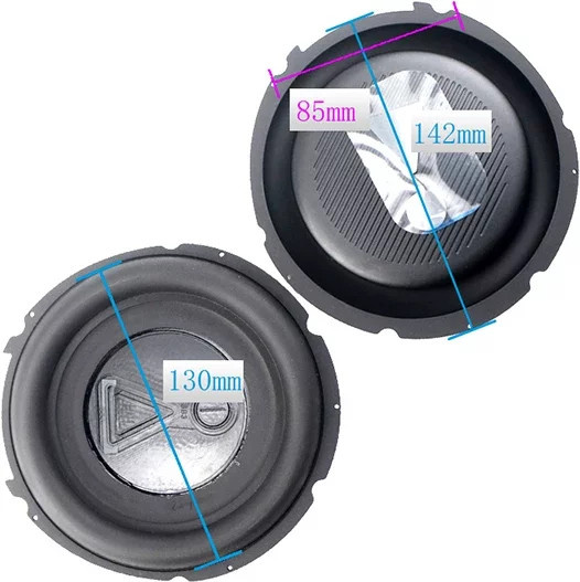 JBL Boombox 3 Musik-Bass-Radiator Ersatz-Tieftöner-Membran aus Metall in Schwarz, 1 Paar - Bild 1