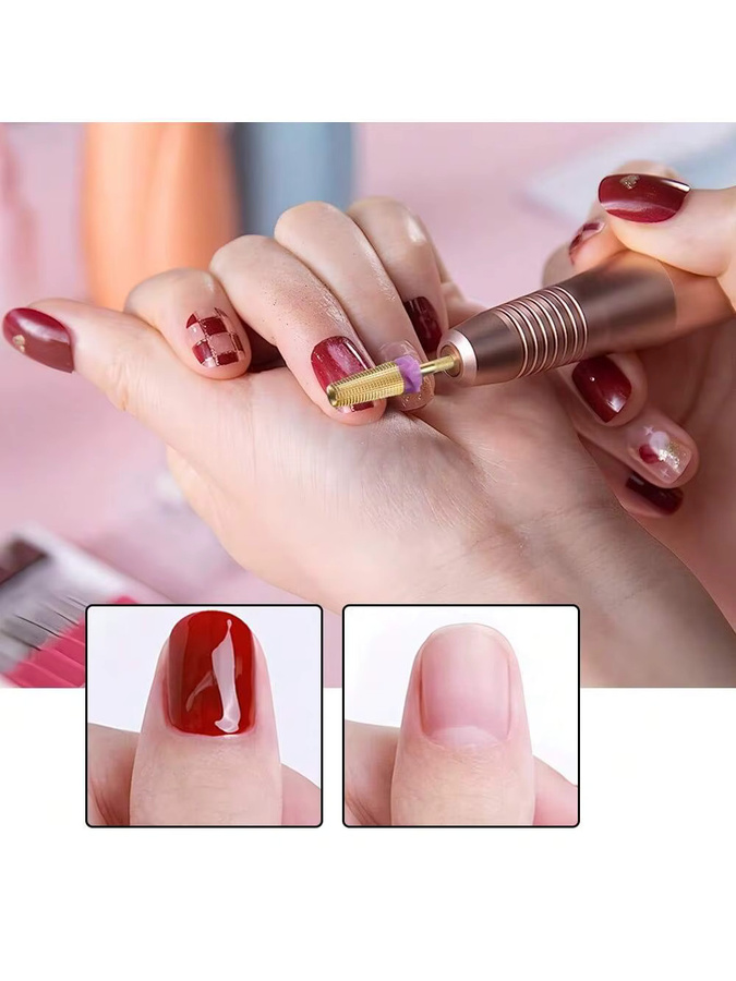 3-in-1 Multifunktions-Hartmetall-Nagelfräser aus Wolframstahl, 2,35 mm Schaft - Bild 2
