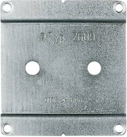 ABB Montageplatte aus Messing in Silber - Bild 1