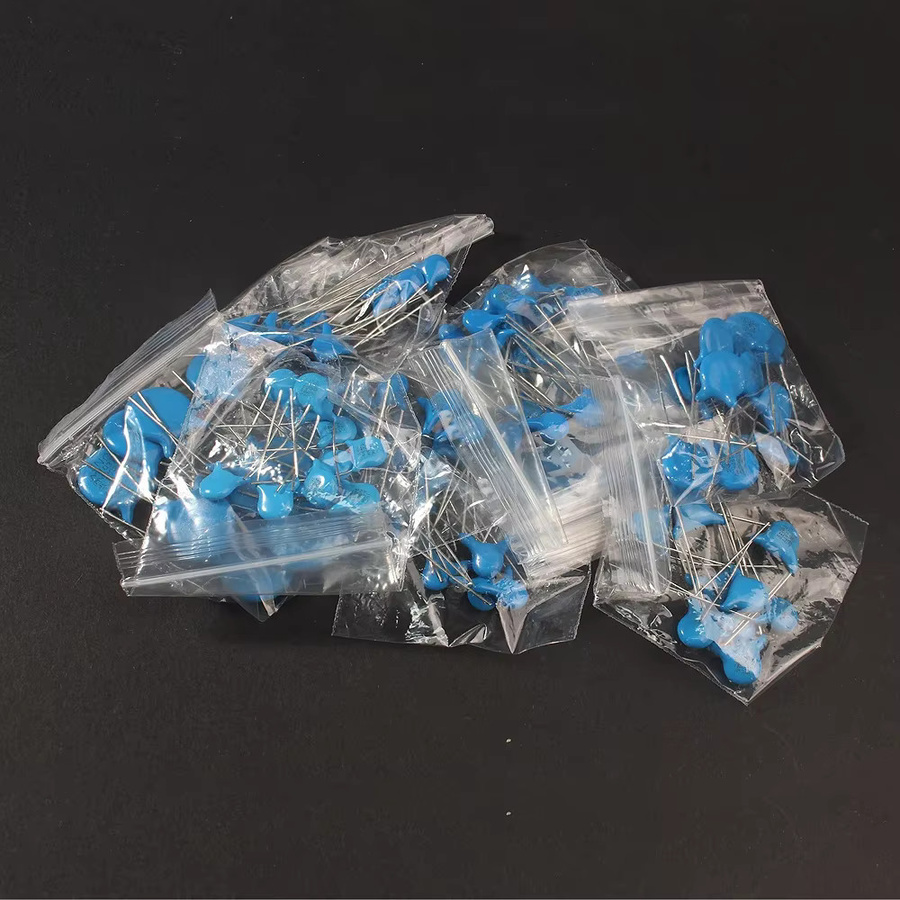 100er Set Y1 Sicherheitskeramikkondensatoren Kit, verschiedene Kapazitäten von 222M bis 472M, Blau - Bild 2