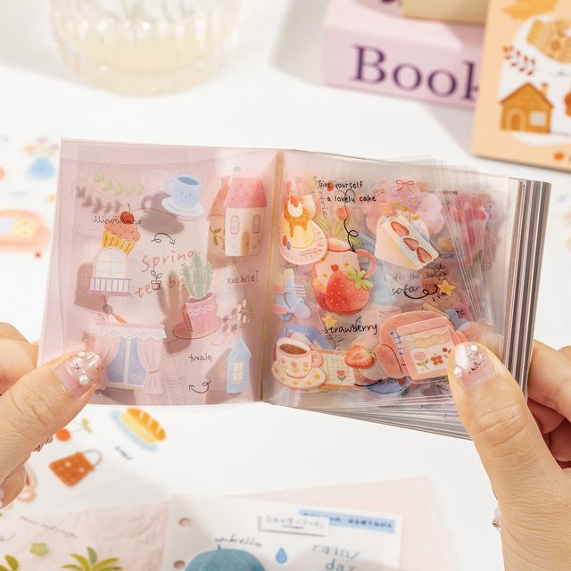 20 Stück Showa Fantasy Serie Kawaii Flash-Aufkleber in Multicolour für DIY Junk Journal, Scrapbooking und Tagebuch-Bastelbedarf - Bild 1