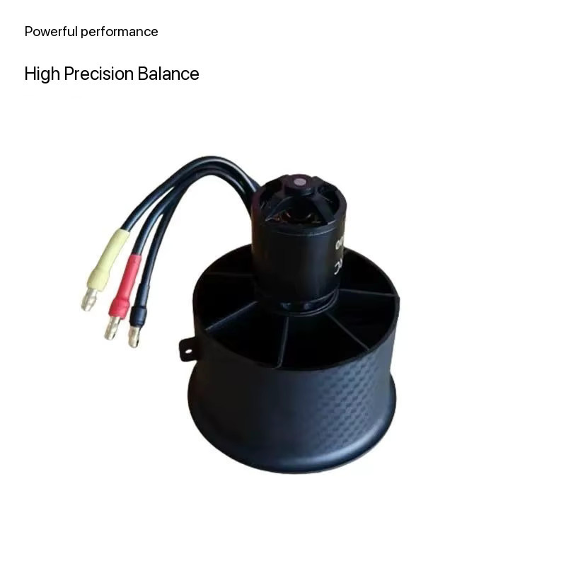 KePaQi Kanal-Violence-Motor, 64mm, 12-Blatt-Modellflugzeug-Drohnenmotor, Metall, Schwarz - Bild 2