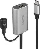 Lindy USB-C Aktivverlängerungskabel Schwarz, 5 m, kompatibel mit Thunderbolt 3 und USB 3.1 Gen 1 - Bild 1