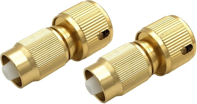 2er-Set XROEER Gartenschlauch-Reparaturset mit erweiterbarem Wasserschlauch-Ersatz in Gold - Bild 1