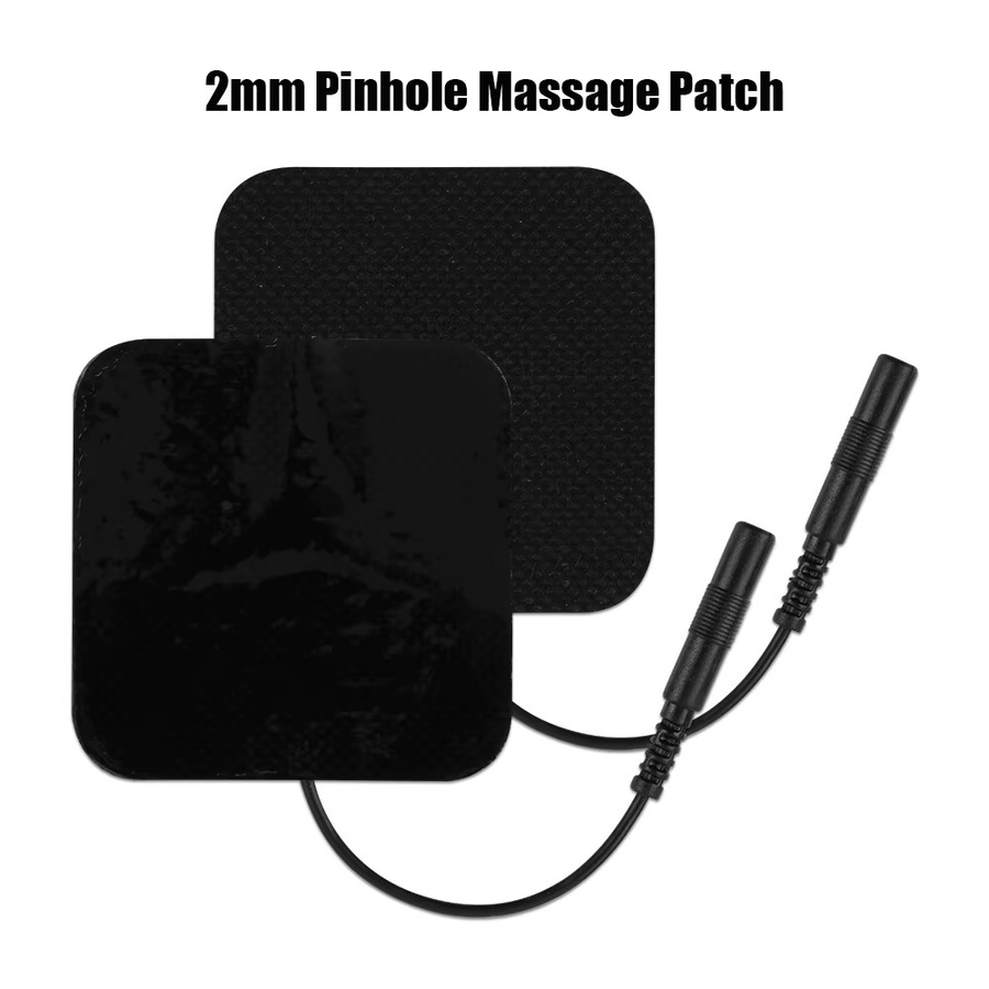SALORIE TENS EMS Elektrischer Muskelstimulator Ersatzpflaster Selbstklebende Elektrodenpads in Schwarz für Akupunktur und Physiotherapie - Bild 2