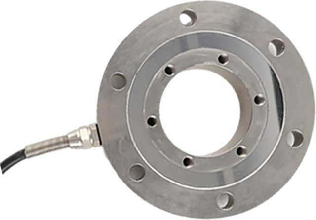 BENGBUZZYQ Ringförmige Kompressions-Wägezelle mit Niedrigprofil-Flachsensor in Silber für Materialprüfmaschinen und Montagelinien - Bild 1