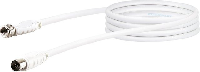 Schwaiger SAT/Antennen Adapterkabel in Weiß, Länge: 1,5 m - Bild 1