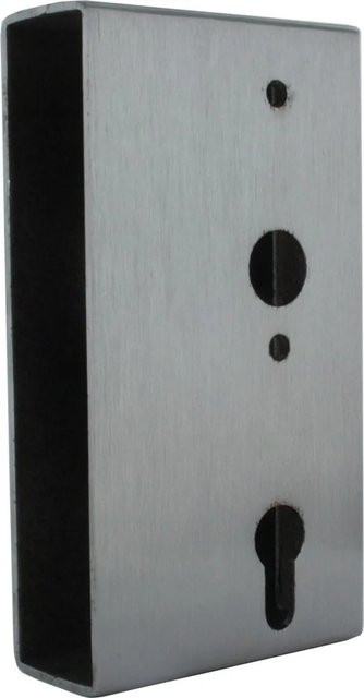 FeNau Schlosskasten aus Stahl in Silber, B/T/H: 6,0 x 9,45 x 17,3 cm - Bild 1