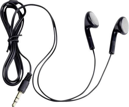 Albrecht In-Ear Ohrhörer Schwarz mit 3,5mm Anschluss - Bild 1