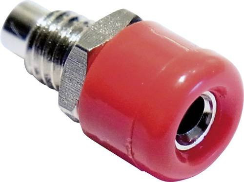 Schnepp Miniatur-Laborbuchse für vertikalen Einbau, Farbe: Rot, Stift-Ø: 2,6 mm - Bild 1