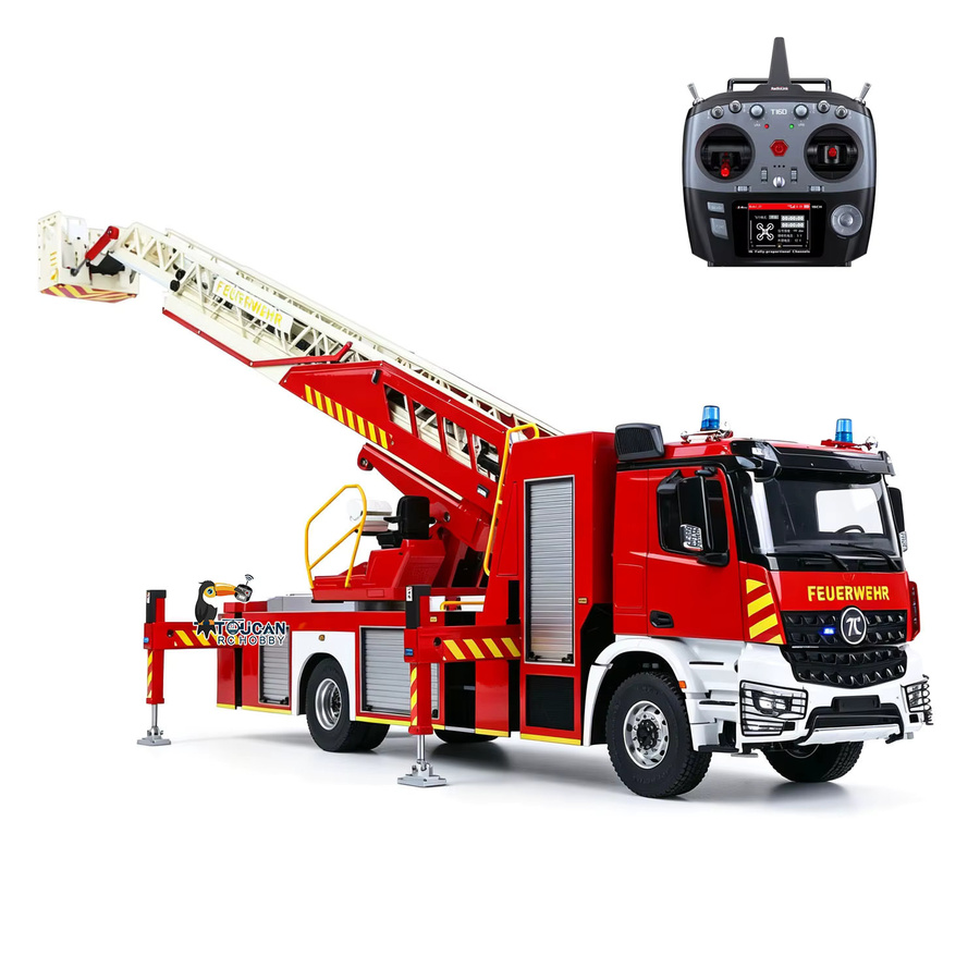 Wheelfun Hubarbeitsbühnen-Feuerwehrfahrzeug, RC-Modell, 1:14, Metallchassis - Bild 6