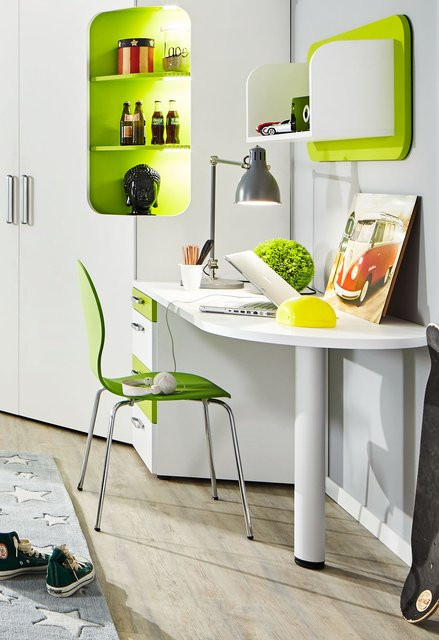 Schreibtisch Rudolf MAX-I in Weiß mit modernem Design für dein Home Office, B/T/H: 156 x 61 x 73 cm - Bild 1