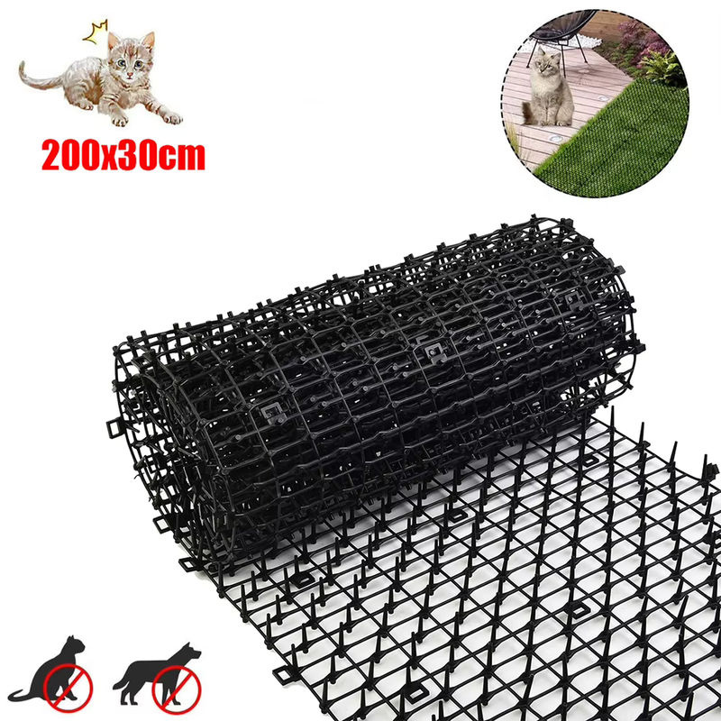 LEENKEA Tierabwehrmatte zur Abschreckung von Hunden und Katzen, Schwarz, B/L: 200 x 30 cm - Bild 4